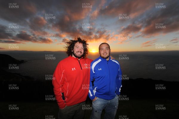 16.06.10 - Wales Rugby Players Visit Boomrock - Adam Jones and Craig Mitchell during a visit to Boomrock. 