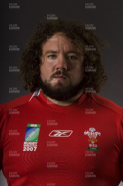 20.08.07 - Wales Rugby World Cup 2007 Portraits - Adam Jones 
