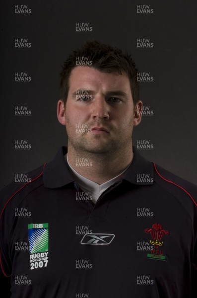 20.08.07 - Wales Rugby World Cup 2007 Portraits - Rhys Long (Analyst) 
