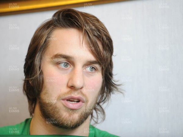 16.03.09 - Wales Rugby Wales Ryan Jones speaks to the media ahead of his sides Six Nations decider against Ireland 