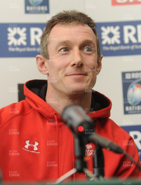 16.03.09 - Wales Rugby Media Interviews - Wales backs coach, Rob Howley talks to reporters. 