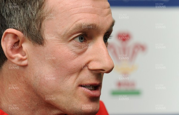 16.03.09 - Wales Rugby Media Interviews - Wales backs coach, Rob Howley talks to reporters. 