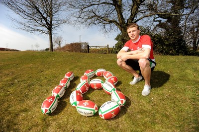 16.03.10 - Wales Rugby Team Announcement - Tom Prydie who has been named in the Wales team to play Italy on Saturday aged 18. 