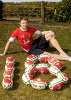 16.03.10 - Wales Rugby Team Announcement - Tom Prydie who has been named in the Wales team to play Italy on Saturday aged 18. 