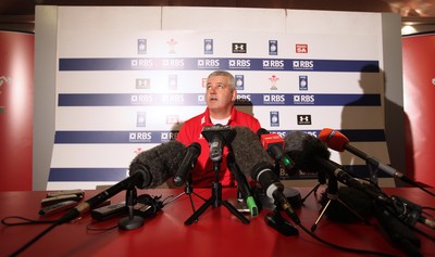 16.03.10 ... Wales Rugby Press Conference -  Wales' coach Warren Gatland during press conference 