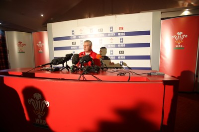 16.03.10 ... Wales Rugby Press Conference -  Wales' coach Warren Gatland during press conference 