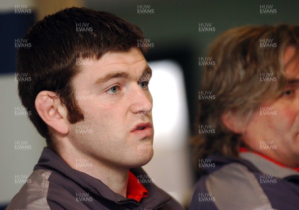 220206 - Wales Rugby - Wales captain Michael Owen ahead of his side's clash against Ireland  