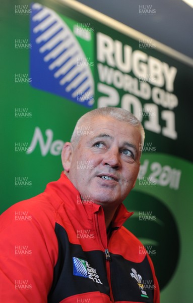 03.09.11 - Wales Rugby Press Conference - Head coach Warren Gatland talks to reporters. 