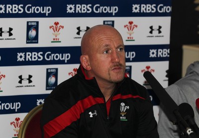 04.02.12 - Wales Rugby Press Conference - RBS Six Nations.Wales defence coach Shaun Edwards during the Wales Rugby Press Conference.