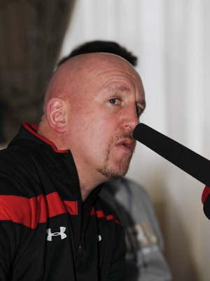 04.02.12 - Wales Rugby Press Conference - RBS Six Nations.Wales defence coach Shaun Edwards during the Wales Rugby Press Conference.