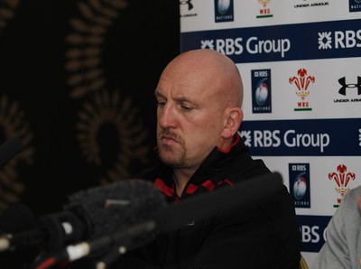 04.02.12 - Wales Rugby Press Conference - RBS Six Nations.Wales defence coach Shaun Edwards during the Wales Rugby Press Conference.