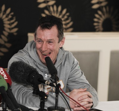 04.02.12 - Wales Rugby Press Conference - RBS Six Nations.Rob Howley Wales' attack coach, during the Wales Rugby Press Conference.