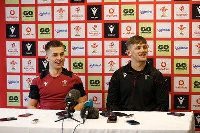 060224 - Wales Rugby Press Conference in the week leading up to their 6 Nations games against England - Cameron Winnett and Alex Mann speak to the media