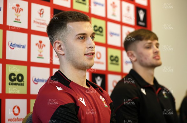 060224 - Wales Rugby Press Conference in the week leading up to their 6 Nations games against England - Cameron Winnett and Alex Mann speak to the media