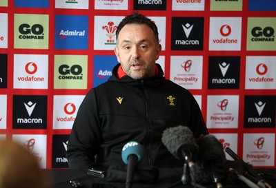 060325 - Matt Sherratt, Head Coach speaks to the media ahead of their 6 Nations games against Scotland on the weekend