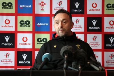 060325 - Matt Sherratt, Head Coach speaks to the media ahead of their 6 Nations games against Scotland on the weekend