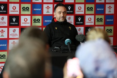 060325 - Matt Sherratt, Head Coach speaks to the media ahead of their 6 Nations games against Scotland on the weekend