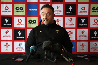 060325 - Matt Sherratt, Head Coach speaks to the media ahead of their 6 Nations games against Scotland on the weekend