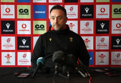 060325 - Matt Sherratt, Head Coach speaks to the media ahead of their 6 Nations games against Scotland on the weekend