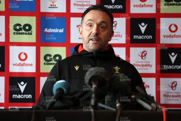 060325 - Matt Sherratt, Head Coach speaks to the media ahead of their 6 Nations games against Scotland on the weekend