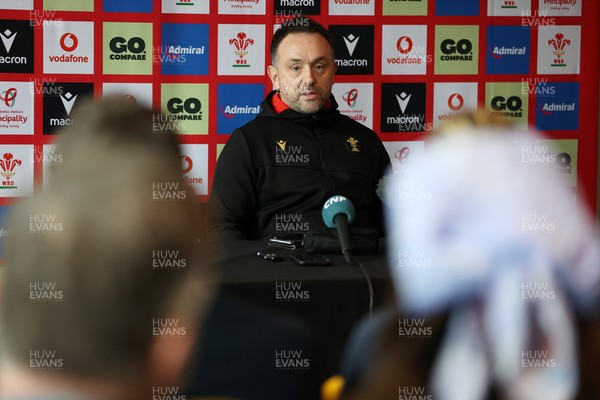 060325 - Matt Sherratt, Head Coach speaks to the media ahead of their 6 Nations games against Scotland on the weekend