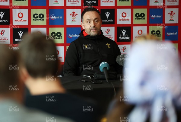 060325 - Matt Sherratt, Head Coach speaks to the media ahead of their 6 Nations games against Scotland on the weekend