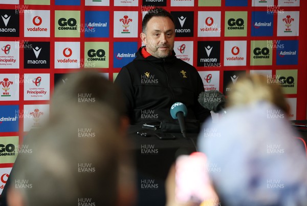 060325 - Matt Sherratt, Head Coach speaks to the media ahead of their 6 Nations games against Scotland on the weekend