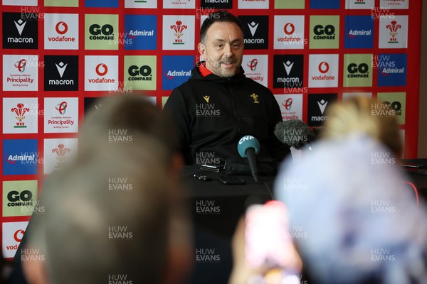 060325 - Matt Sherratt, Head Coach speaks to the media ahead of their 6 Nations games against Scotland on the weekend