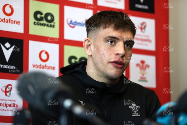 080324 - Wales Rugby Press Conference leading up to their 6 Nations against France - Captain Dafydd Jenkins speaks to the media