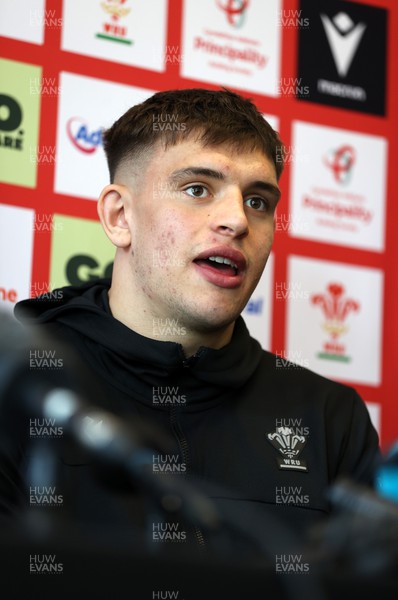 080324 - Wales Rugby Press Conference leading up to their 6 Nations against France - Captain Dafydd Jenkins speaks to the media