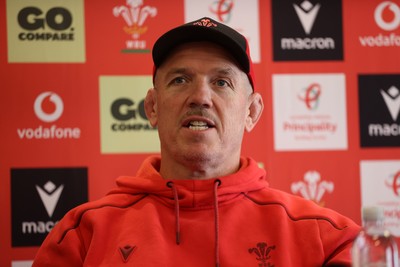 080726 - Picture shows Wales Scrum Coach Paul James speaking to the media in Buenos Aires, Argentina ahead of their game this weekend