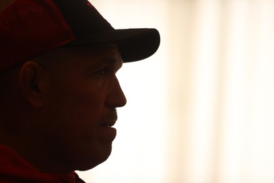 080726 - Picture shows Wales Scrum Coach Paul James speaking to the media in Buenos Aires, Argentina ahead of their game this weekend