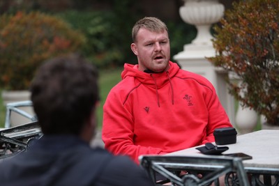 080726 - Picture shows Dewi Lake speaking to the media in Buenos Aires, Argentina ahead of their game this weekend
