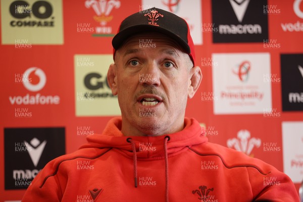 080726 - Picture shows Wales Scrum Coach Paul James speaking to the media in Buenos Aires, Argentina ahead of their game this weekend