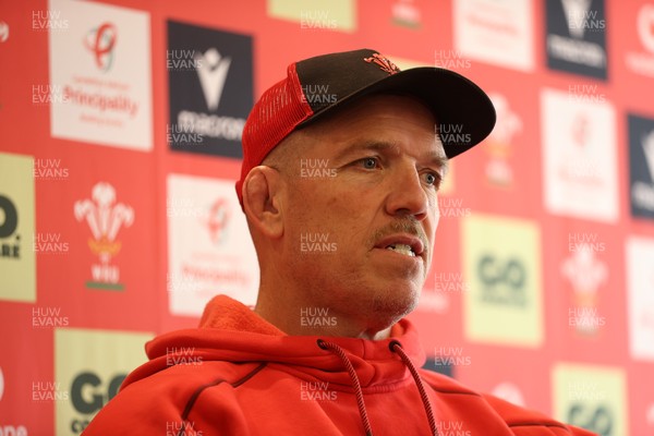 080726 - Picture shows Wales Scrum Coach Paul James speaking to the media in Buenos Aires, Argentina ahead of their game this weekend