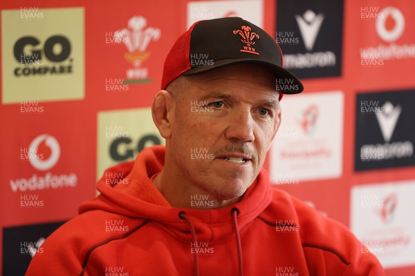 080726 - Picture shows Wales Scrum Coach Paul James speaking to the media in Buenos Aires, Argentina ahead of their game this weekend