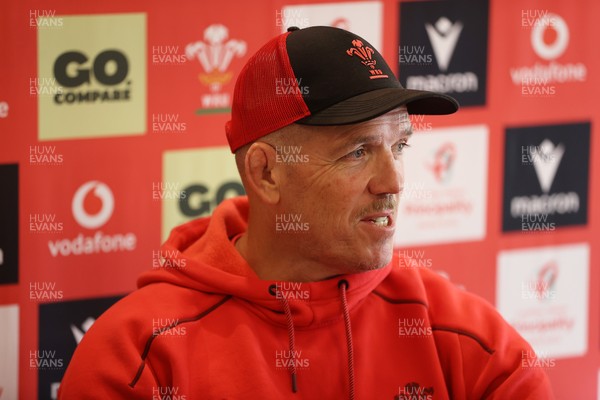 080726 - Picture shows Wales Scrum Coach Paul James speaking to the media in Buenos Aires, Argentina ahead of their game this weekend