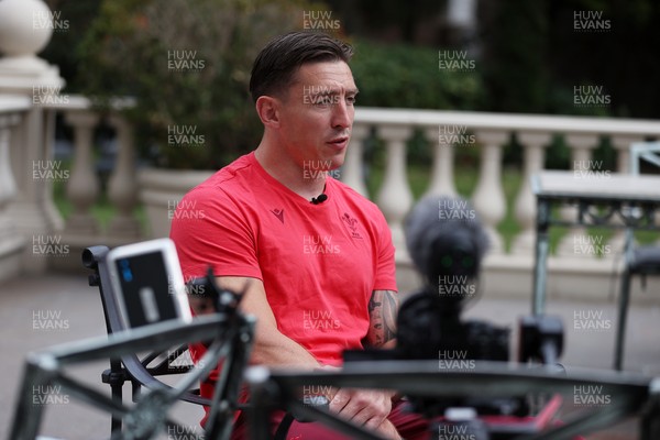 080726 - Picture shows Josh Adams speaking to the media in Buenos Aires, Argentina ahead of their game this weekend