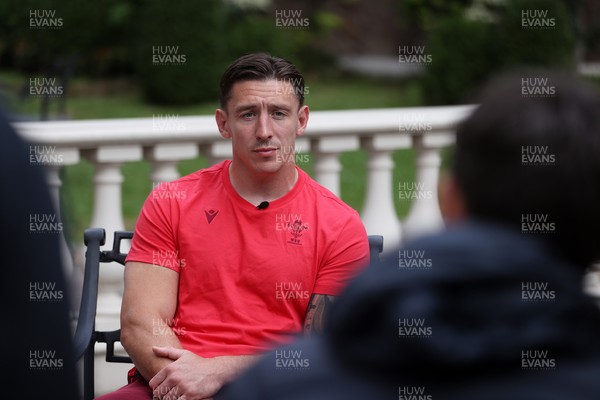 080726 - Picture shows Josh Adams speaking to the media in Buenos Aires, Argentina ahead of their game this weekend