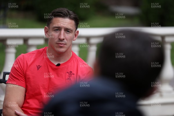 080726 - Picture shows Josh Adams speaking to the media in Buenos Aires, Argentina ahead of their game this weekend