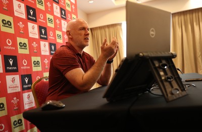 090726 - Picture shows Wales Rugby Head Coach Steve Tandy speaking to the media today during a press conference as he announces his team to play Argentina