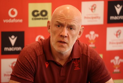 090726 - Picture shows Wales Rugby Head Coach Steve Tandy speaking to the media today during a press conference as he announces his team to play Argentina