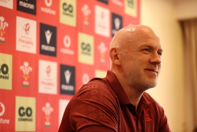 090726 - Picture shows Wales Rugby Head Coach Steve Tandy speaking to the media today during a press conference as he announces his team to play Argentina