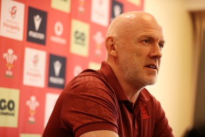 090726 - Picture shows Wales Rugby Head Coach Steve Tandy speaking to the media today during a press conference as he announces his team to play Argentina