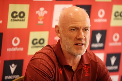 090726 - Picture shows Wales Rugby Head Coach Steve Tandy speaking to the media today during a press conference as he announces his team to play Argentina