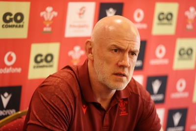 090726 - Picture shows Wales Rugby Head Coach Steve Tandy speaking to the media today during a press conference as he announces his team to play Argentina