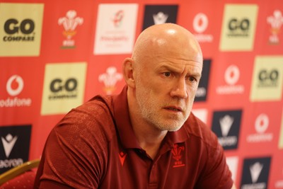 090726 - Picture shows Wales Rugby Head Coach Steve Tandy speaking to the media today during a press conference as he announces his team to play Argentina
