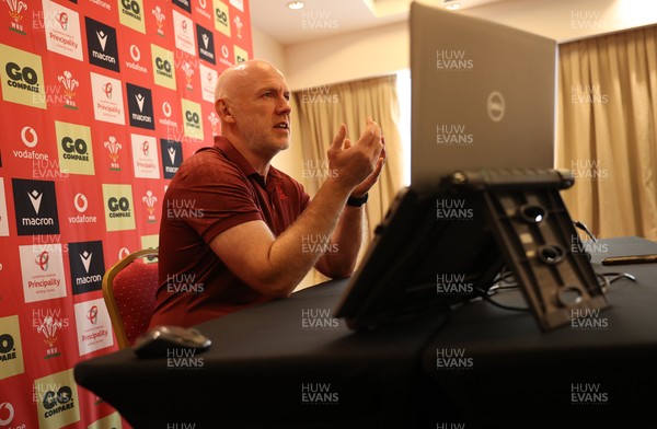 090726 - Picture shows Wales Rugby Head Coach Steve Tandy speaking to the media today during a press conference as he announces his team to play Argentina