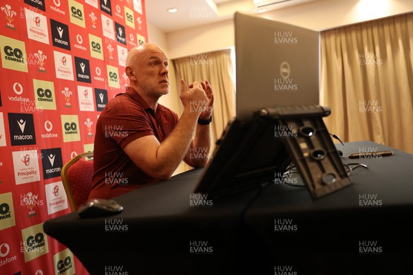 090726 - Picture shows Wales Rugby Head Coach Steve Tandy speaking to the media today during a press conference as he announces his team to play Argentina