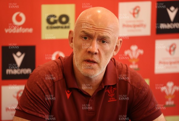 090726 - Picture shows Wales Rugby Head Coach Steve Tandy speaking to the media today during a press conference as he announces his team to play Argentina